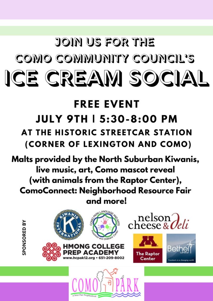 Ice cream social flyer